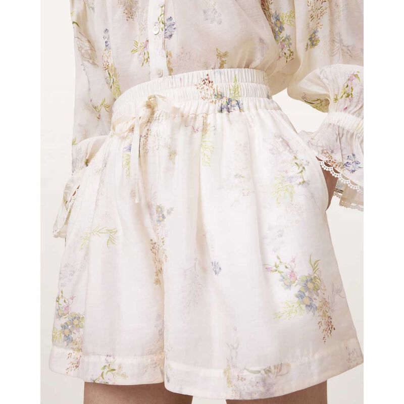 AllSaints Isla Floral Print Shorts image number 2